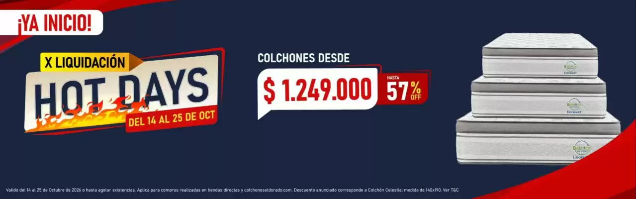 Colchones El Dorado (válido hasta 27-10)