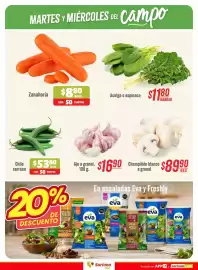Folleto Soriana Híper Página 3: Serrano - chile serrano €30,80, Ajo a granel €16,90