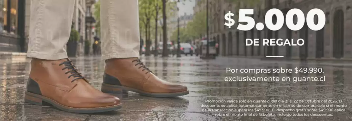 Guante Zapatos (válido hasta 22-10)