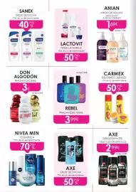 Folleto Muchas Perfumerías Página 2: Axe - desodorantes €2,99, Bel - rebel €3,99