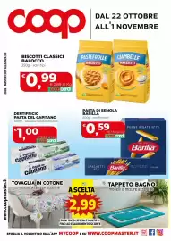 Volantino Coop Master Alleanza 3.0 Pagina 1: Pasta del Capitano €1,00, Pasta di semola Barilla €0,59