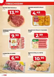 Volantino Coop Master Alleanza 3.0 Pagina 11: Fettine per pizzaiola €13,90, Spiedini rustici Amadori €9,90