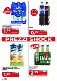 Volantino Coop Master Alleanza 3.0 Pagina 9: Acqua minerale naturale Santa Croce €1,89, Birra cl.33x3 Heineken €2,29