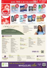WHOLELIFE catalogue Page 12: Leda Cracker Miniz Cheese or Chick'N €8,00, Musashi Energy Drink €5,50