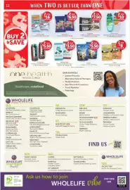 WHOLELIFE catalogue Page 12: Leda Cracker Miniz Cheese or Chick'N €8,00, Musashi Energy Drink €5,50