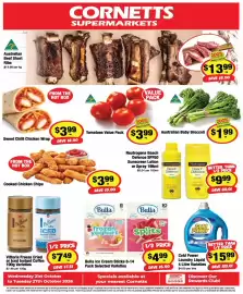 CORNETTS catalogue week 43 Page 1: Cold Power Laundry Liquid 4 Litre Varieties €15,99, Bulla Ice Cream Sticks €4,99