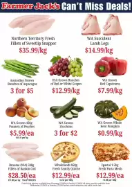 Farmer Jack's catalogue week 43 Page 1: WA Grown Zucchinis €2,00, WA Grown Punnets of Peaches €5,99