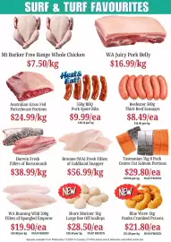 Farmer Jack's catalogue week 43 Page 3: Darwin Fresh Fillets of Barramundi €38,99, BBQ Pork Spare Ribs €9,99