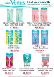 Farmer Jack's catalogue week 43 Page 33: Gillette Venus 3 Sensitive Disposable Razor €4,99