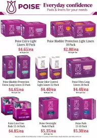 Farmer Jack's catalogue week 43 Page 36: Poise Ultra Long Liners €4,48, Poise Pads €5,30