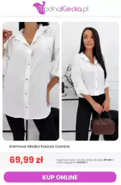Modna Kiecka gazetka tydzień 43 Strona 12: Kremowa gładka koszula oversize €69,99
