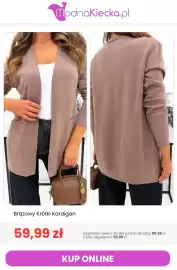 Modna Kiecka gazetka tydzień 43 Strona 4: Brązowy krótki kardigan €59,99