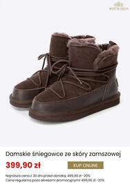 Wittchen gazetka Strona 12: Damskie śniegowce ze skóry zamszowej Wittchen €399,90