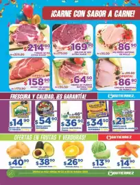 Folleto Super Gutiérrez semana 43 Página 8: Sirloin de Res Extra Suave €169,90, Pierna de puerco natural con hueso €64,50