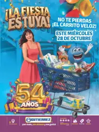 Folleto Super Gutiérrez semana 43 Página 9: LA FIESTA NO TE PIERDAS ESTUYA, EL CARRITO VELOZ! ¡EL ESTE MIÉRCOLES 28 DE