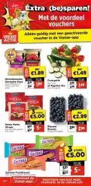 Vomar Voordeelmarkt folder Pagina 13: Blauwe Bessen €2,99, Courgette of Paprika Mix €1,49