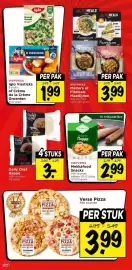 Vomar Voordeelmarkt folder Pagina 31: Alle Verse Pizza €3,99, Iglo Vissticks of Crème de la Crème Groenten €1,99
