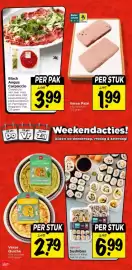 Vomar Voordeelmarkt folder Pagina 4: Black Angus Carpaccio €3,99, Verse Paté €1,99
