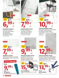 Catálogo Bauhaus Página 12: Pavimento porcelanico arezzo €10,99, Revestimiento darlene €7,99