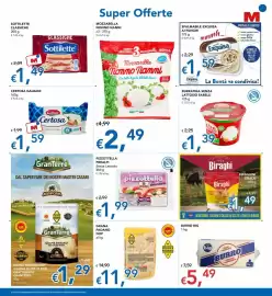 Volantino Migross Superstore Pagina 7: Mozzarella Nonno Nanni €2,49, Pizzottella prealpi senza lattosio €1,99