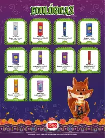 Catálogo Zorro Página 3: ECOLÓGICAS 3410102 Aram Luz ecorubí maxi 1-6 pzs. ZORRO 3410103 Aramo esmeralda #2 6 pzs. ZORRO