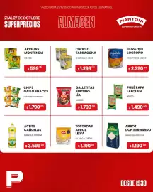 Catálogo Piantoni Supermayorista semana 43 Página 2: Montenevi arvejas €59.900,00, Lafquen puré de papas €1.490,00