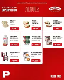 Catálogo Piantoni Supermayorista semana 43 Página 4: La serenisima crema €2.760,00, La serenisima queso crema €3.599,00