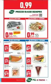 Volantino Pam Pagina 9: Filetto di trota iridea Tesori dell'Arca €1,59, Salmone a trancio €1,69