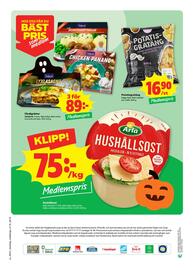 Stora Coop reklamblad vecka 44 Sida 12: Dafgårds färdigrätter €89,00, Coop potatisgratäng €16,90