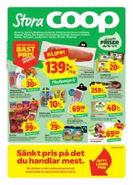 Stora Coop reklamblad vecka 44 Sida 1: Potatis i påse €10,00, Santa Maria tex-mex €99,00