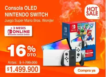 Catálogo Alkosto Página 3: Nintendo - consola oled switch juego super mario bros. wonder €1.499.900,00
