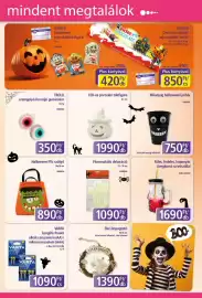 PlusMarket akciós újság Oldal 11: Halloween fluoreszkáló dekoráció €1.090,00, Őszi kopogtató €1.390,00