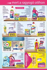 PlusMarket akciós újság Oldal 2: Somat 5in1 mosogatógép-tisztító tabletta €1.490,00, Violeta mosógél €2.490,00