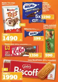 Family Diszkont akciós újság hét 43 Oldal 12: Kinder tris €1.490,00, MilkyWay Crispy Rolls €1.190,00
