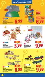 Lidl folder week 44 Pagina 32: Houten Peppa Pig adventskalender €9,99, Lupilu Houten eetset €5,99