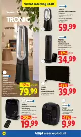 Lidl folder week 44 Pagina 42: Tronic Glazen verwarmingspaneel €39,99, Tronic Ventilatorkachel met LCD-display €19,99