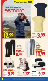 Lidl folder week 44 Pagina 45: Esmara Dames broek €8,99, Esmara Dames bh met kant €5,99