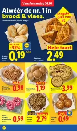 Lidl folder week 44 Pagina 6: Frikandelbroodje XXL €0,98, Donut aardbei-marshmallow €0,59