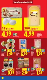 Lidl folder week 44 Pagina 8: Maribel 100% pindakaas €2,49, Chef Select Alle kip broodsalades €1,49