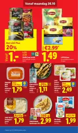 Lidl folder week 44 Pagina 9: Zwagerman Spekreepjes XXL €2,99, Galbani mozzarella €1,99