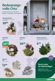 Bellaflora Flugblatt Seite 3: Bedeutungs- volle Orte Stilvolle Dekorationen für Grab- stätten, Urnenplätze und Tiergräber