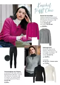 Tchibo Eduscho Flugblatt Seite 10: Kuschel trifft Chic Bouclé-Strickcardigan Elastische Rippbündchen an Ärmel- abschluss und