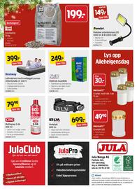 Jula kundeavis Side 12: Bestway Luftmadrass med innebygget pumpe €399,00, Kvitt Elektrisk musefelle €249,00