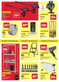Jula kundeavis Side 10: Anslut Varmeovn 2000 W 230 V €199,00, Hard Head Penselsett 10 deler €49,90