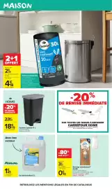 Catalogue Carrefour Market | Produits laitiers et végétaux page 48: HOME Poubelle à pédale €18,79