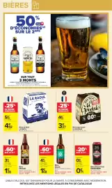 Catalogue Carrefour | Vos promos du quotidien page 19: GALLIA Bière €4,45, PÉLICAN Bière €1,28