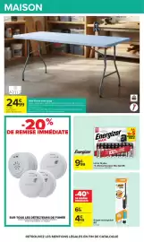 Catalogue Carrefour | Vos promos du quotidien page 68: ARTIS Table Pliante multi-usage €24,99, Energizer Max €9,99