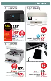 Catalogue Hyper U | Multimédia page 9: Canon IMPRIMANTE MULTIFONCTION €69,99, HP IMPRIMANTE MULTIFONCTION €99,00
