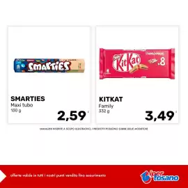 Volantino Iper Tosano settimana 43 Pagina 4: 130 ge NET WT 450z Nestle 17 I'M PAPER SMASTIES SMARTIES Maxi tubo 130 g Nesta
