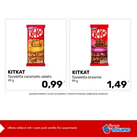 Volantino Iper Tosano settimana 43 Pagina 6: KitKat Tavoletta brownie €1,49, KitKat Tavoletta caramello salato €0,99